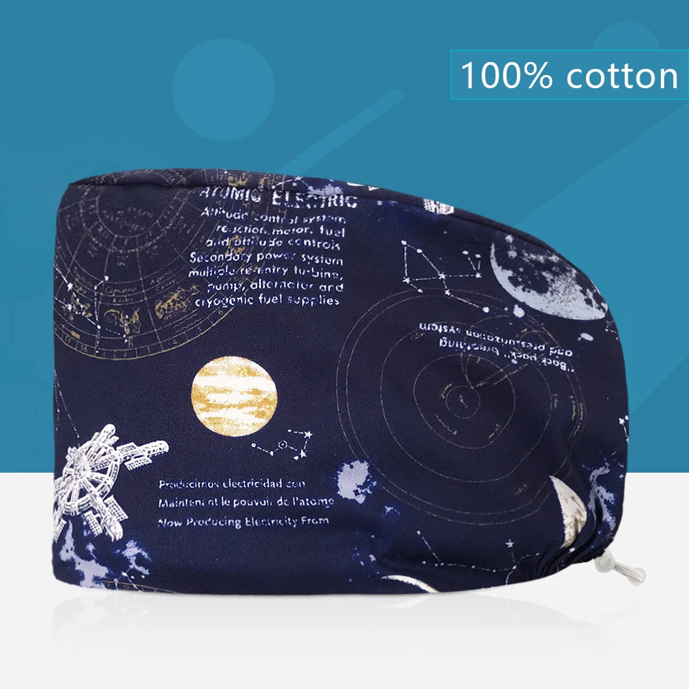 Printed Scrub Cap for nurses and healthcare workers product view 19