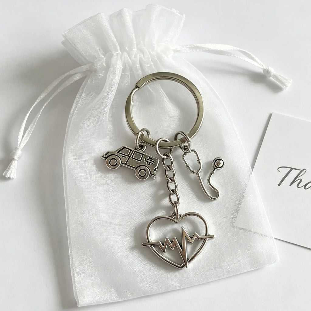 Nurse Appreciation Charm Keychain for nurses and healthcare workers product view 2