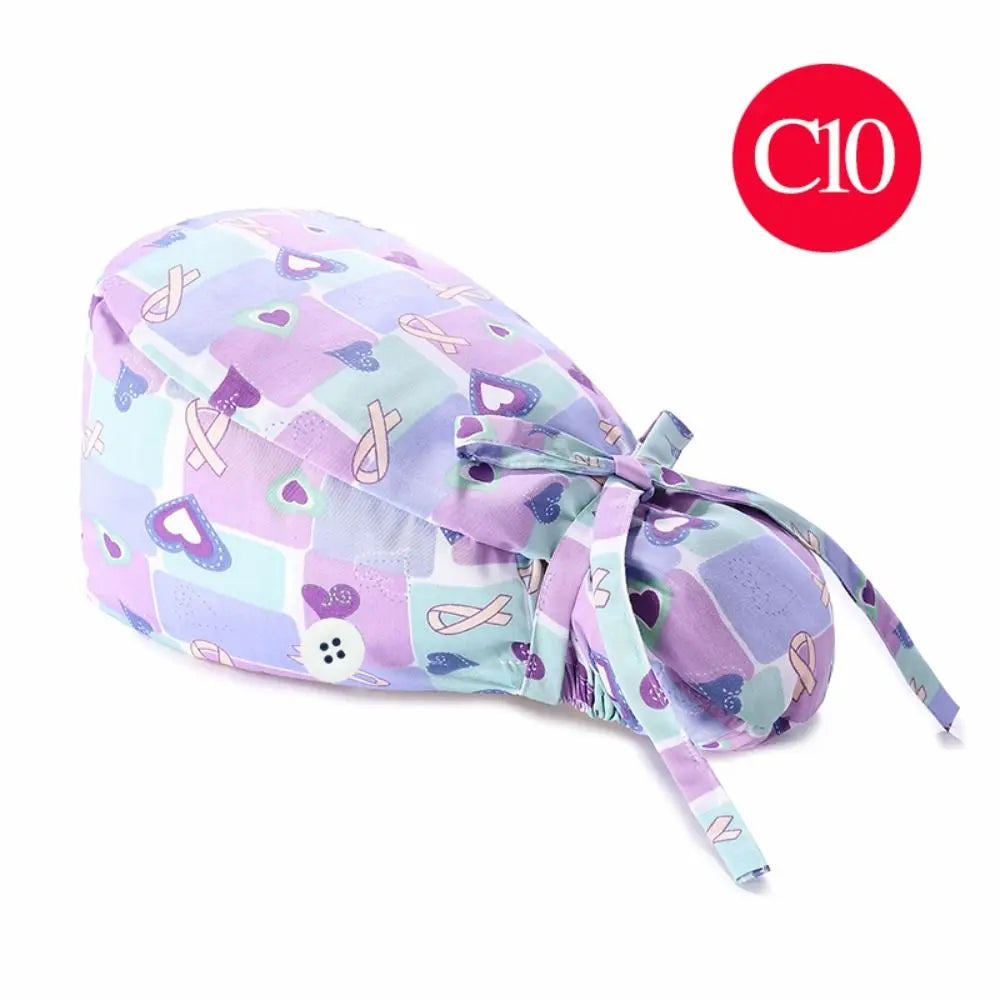 Ponytail Scrub Cap for nurses and healthcare workers product view 25