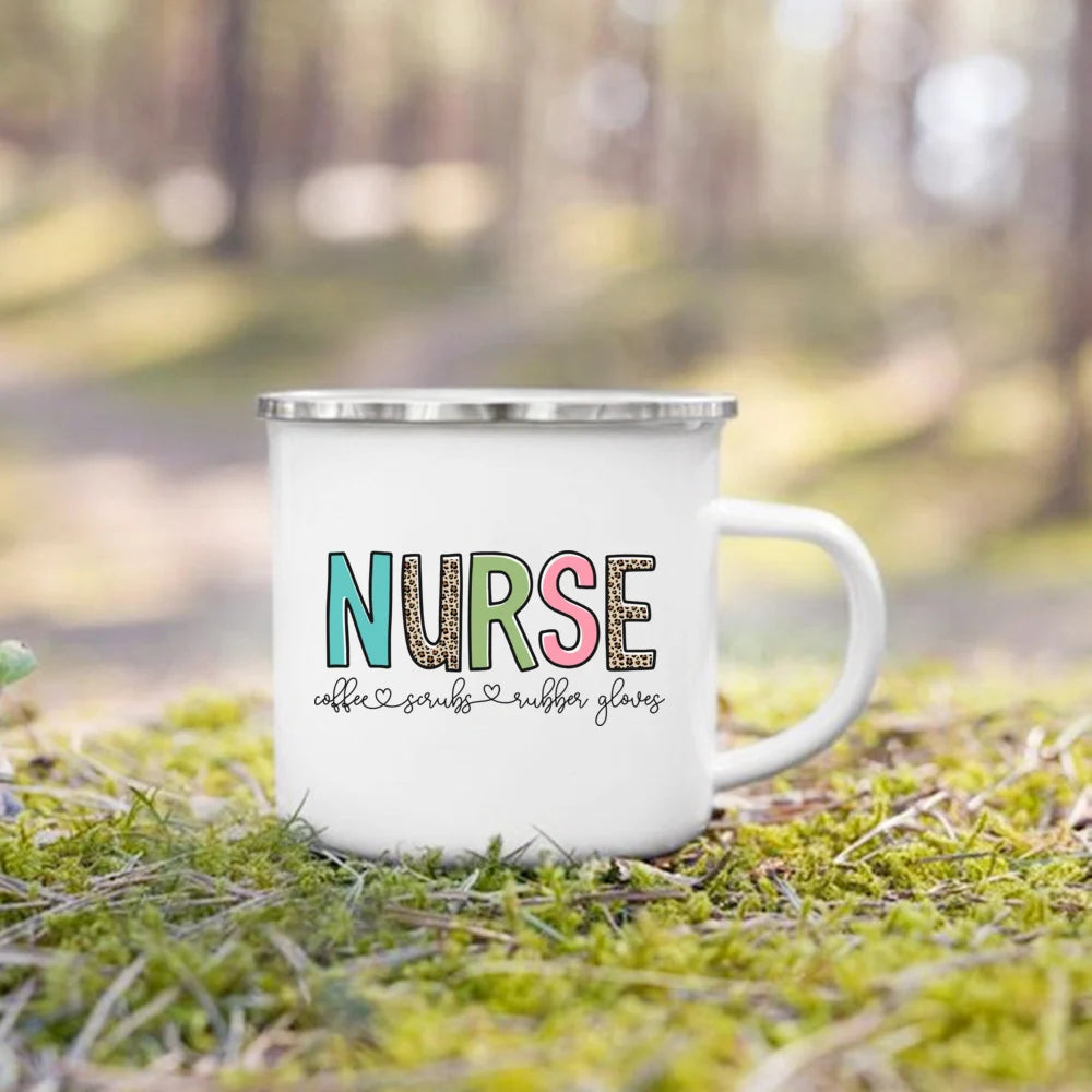 Nurse Life Enamel Camp Mug for nurses and healthcare workers product view 19