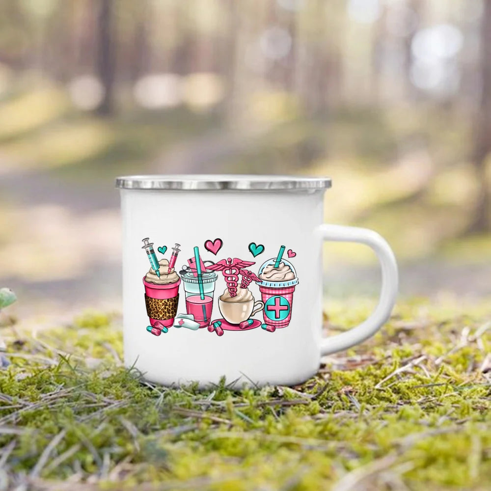 Nurse Life Enamel Camp Mug for nurses and healthcare workers product view 23