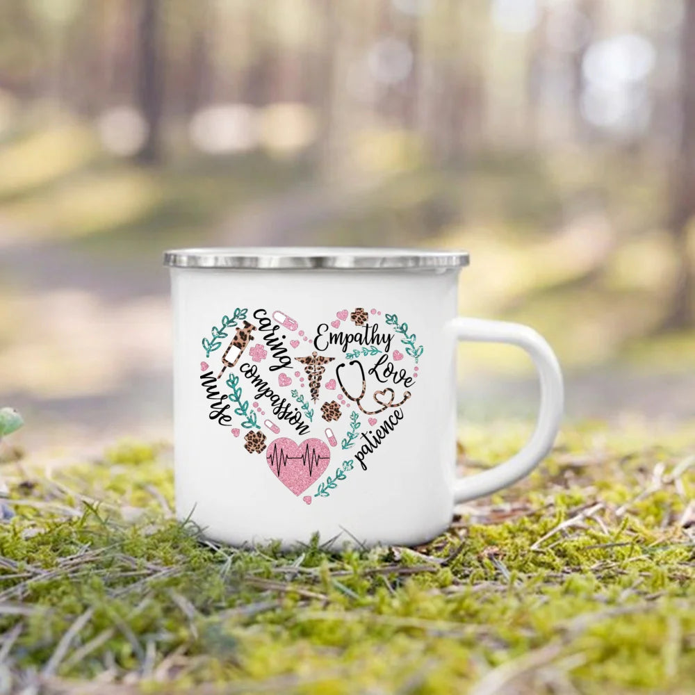 Nurse Life Enamel Camp Mug for nurses and healthcare workers product view 16