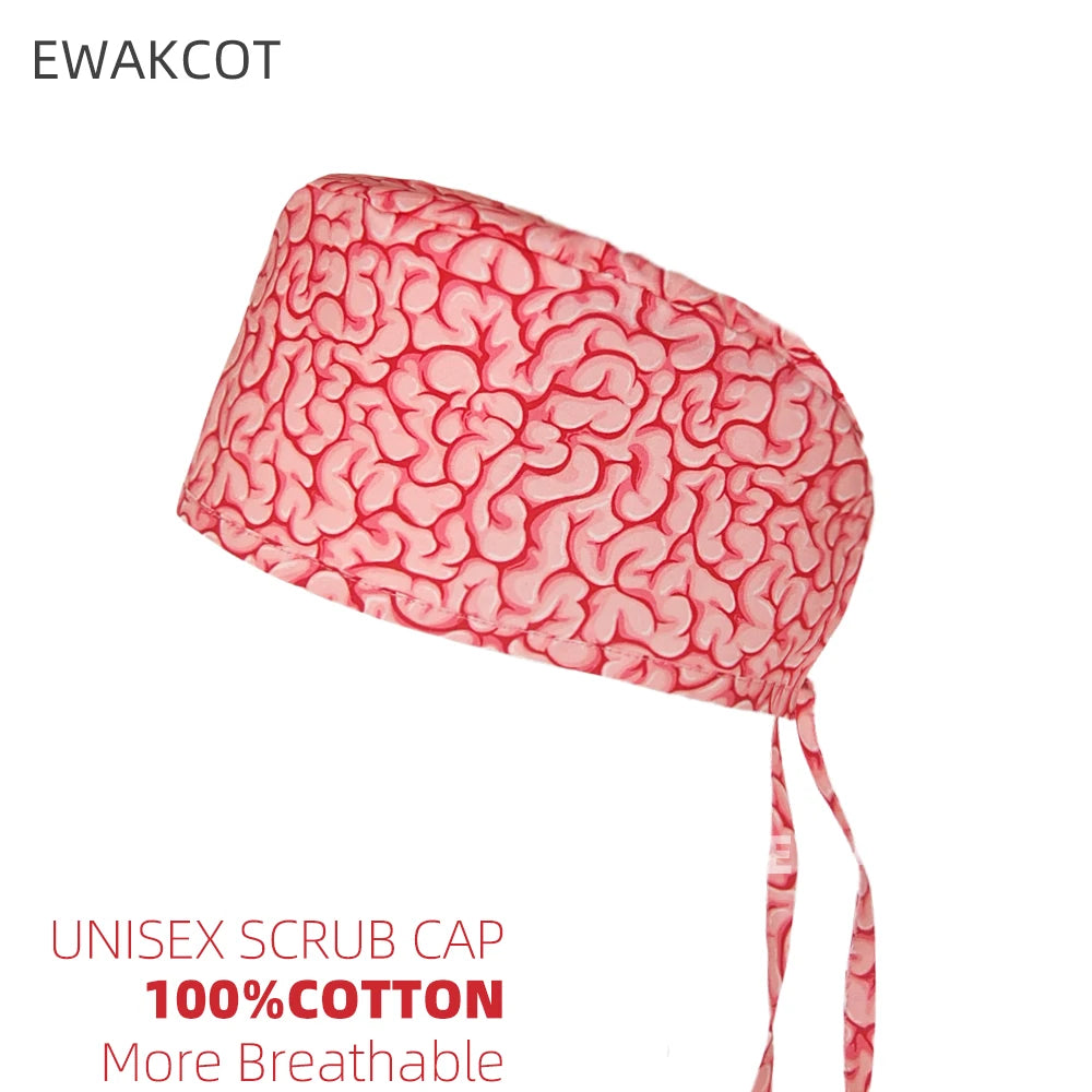 Neuro Collection Brain Anatomy Scrub Cap for nurses and healthcare workers product view 7