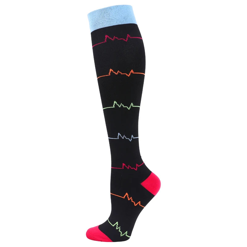 Patterned Compression Socks (20–30 mmHg) for nurses and healthcare workers product view 25