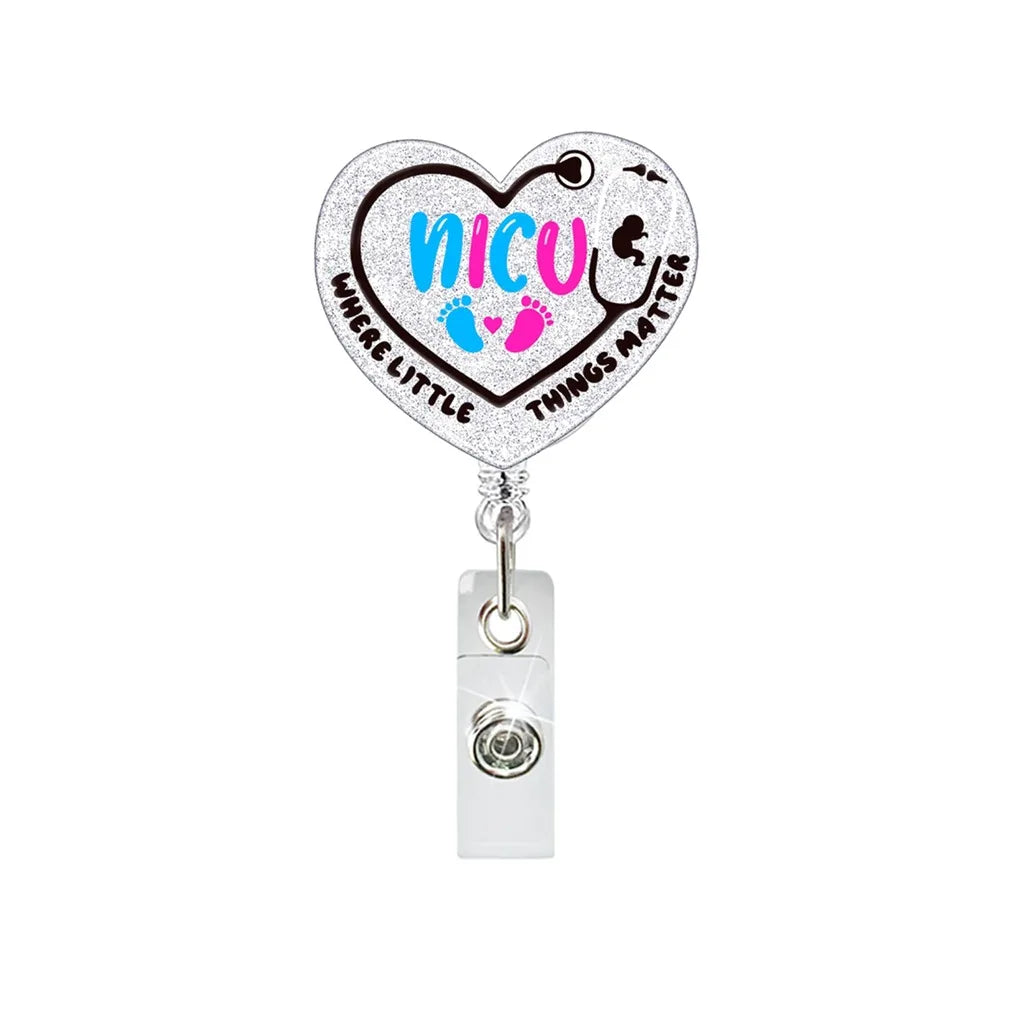 NICU Badge Reel for nurses and healthcare workers product view 6