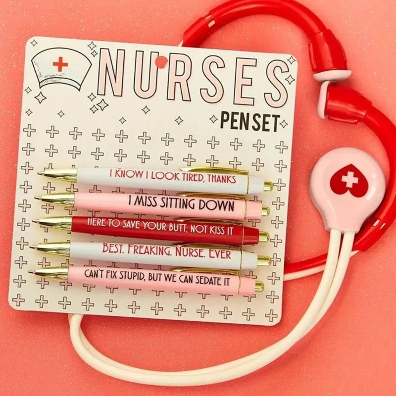 Inspirational Nurse Pen Set (5-Pack) for nurses and healthcare workers product view 2
