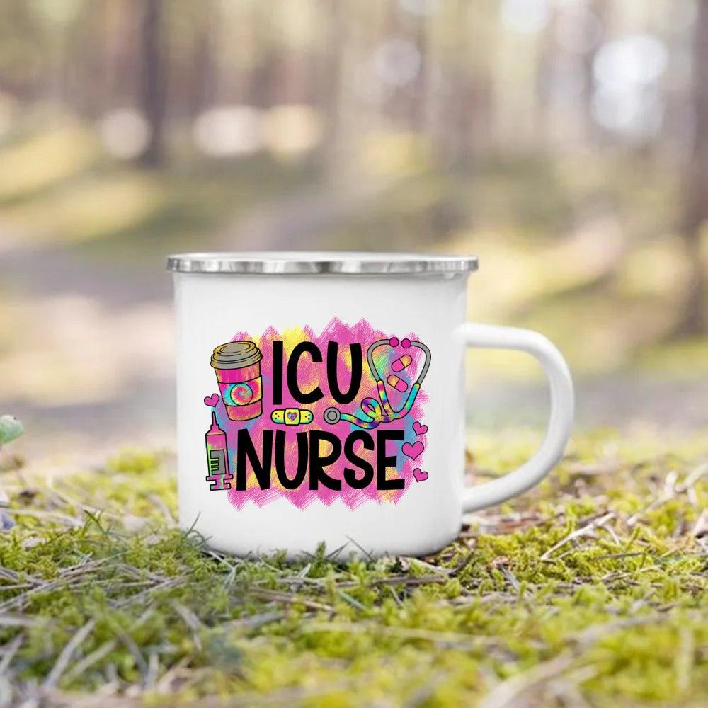 Nurse Life Enamel Camp Mug for nurses and healthcare workers product view 8