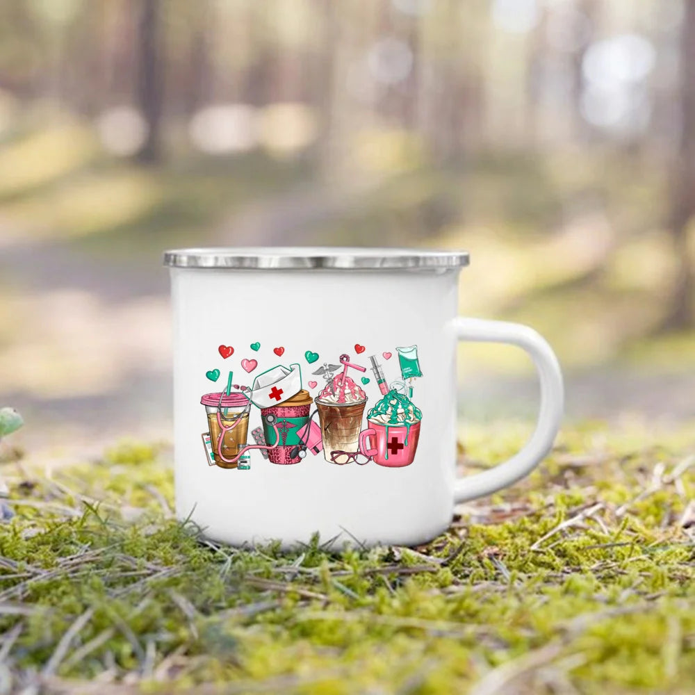 Nurse Life Enamel Camp Mug for nurses and healthcare workers product view 7