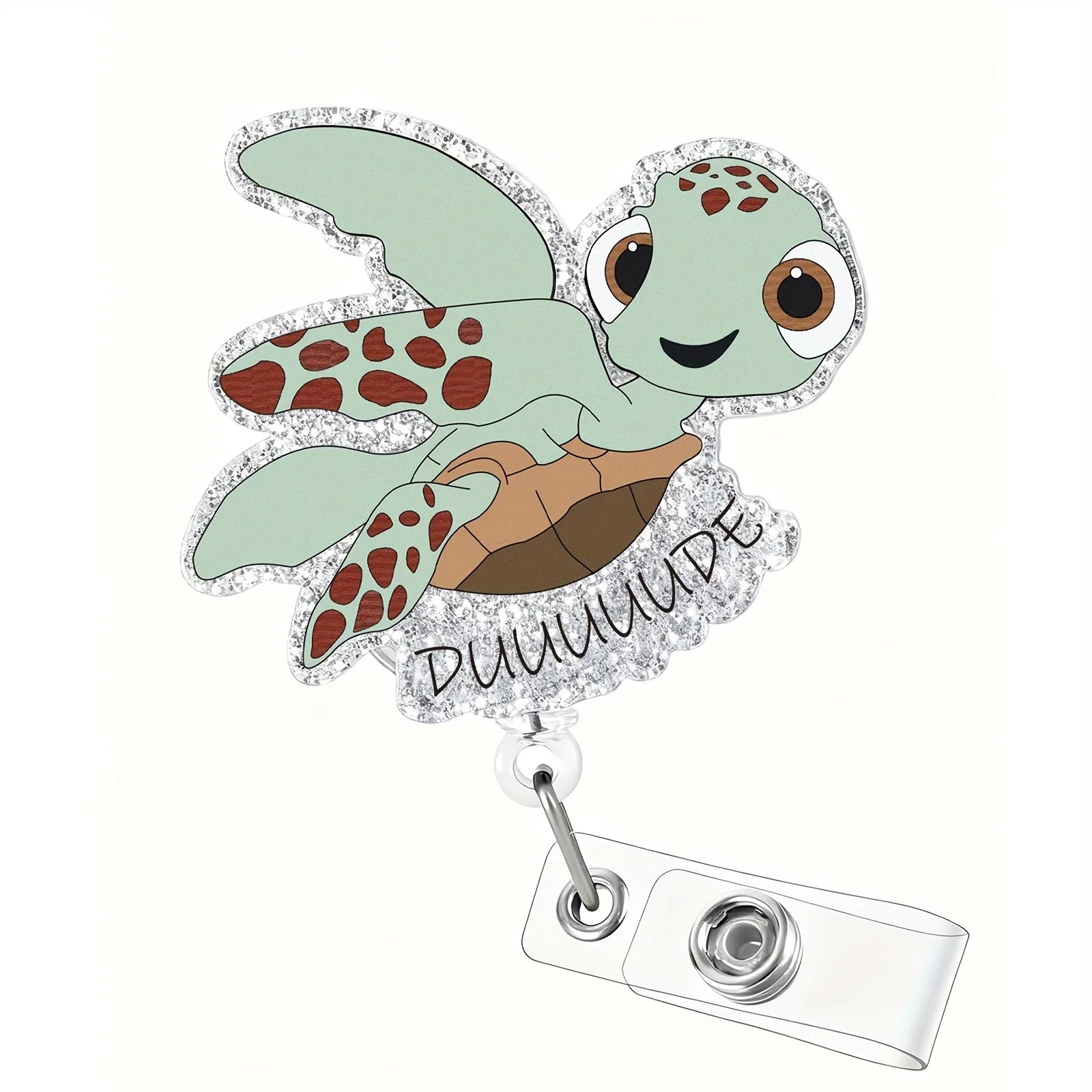 Sea Turtle Nurse Badge Reel for nurses and healthcare workers product view 6