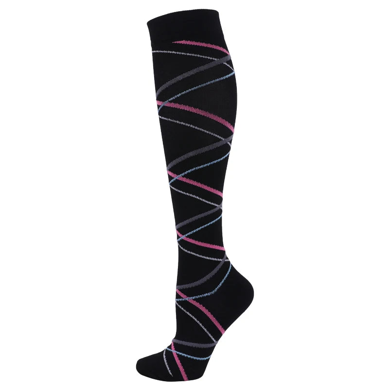 Patterned Compression Socks (20–30 mmHg) for nurses and healthcare workers product view 19