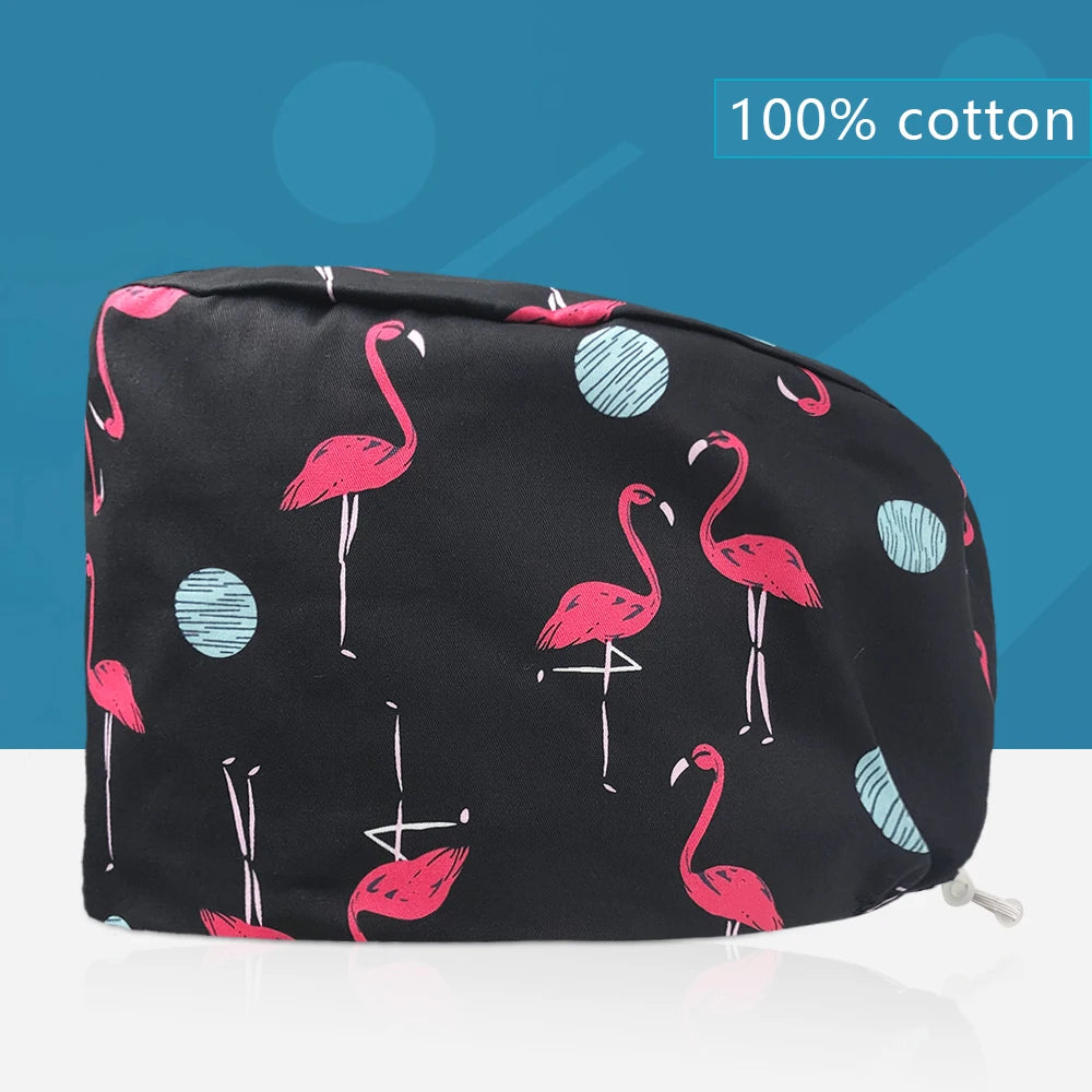 Printed Scrub Cap for nurses and healthcare workers product view 7