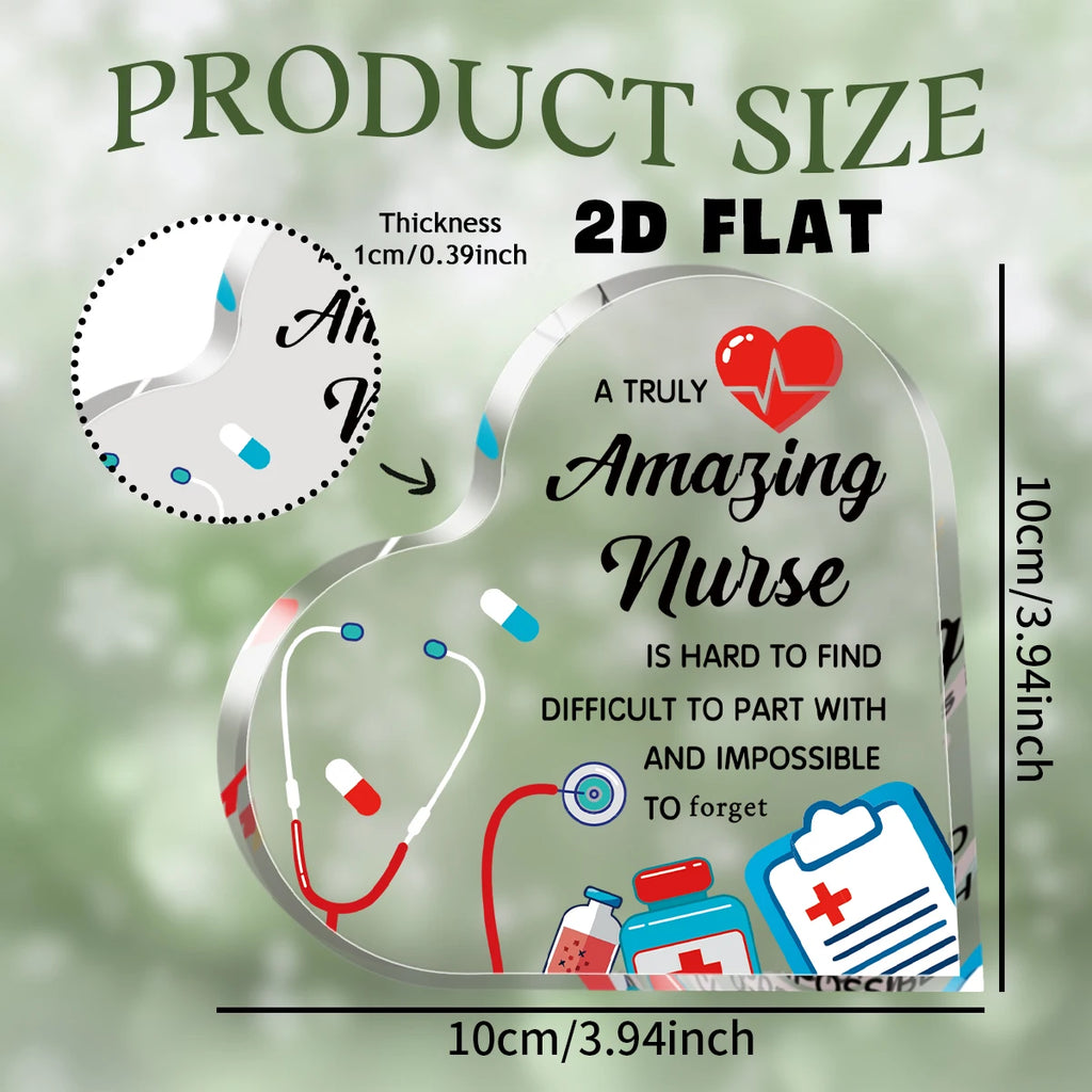 Amazing Nurse Appreciation Desk Plaque for nurses and healthcare workers product view 4