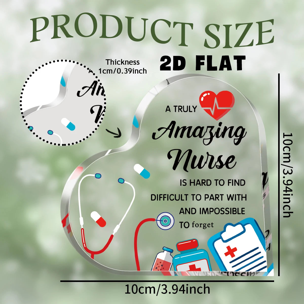 Amazing Nurse Appreciation Desk Plaque for nurses and healthcare workers product view 4