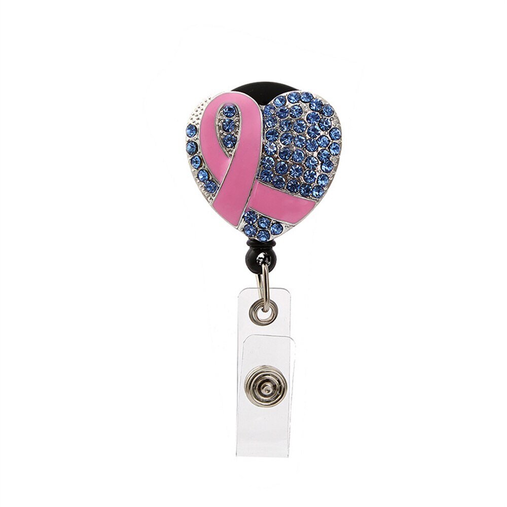 Heart with Ribbon Nurse Badge Clip for nurses and healthcare workers product view 7