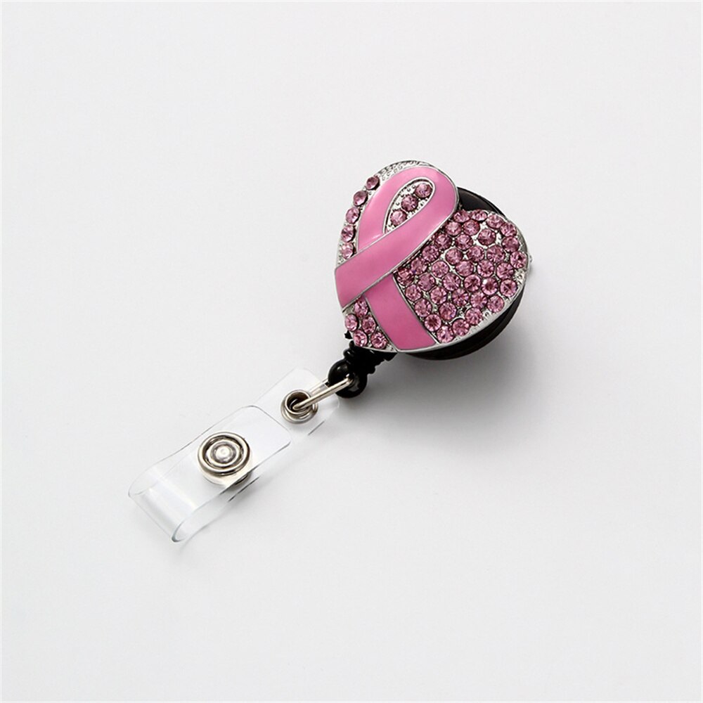 Heart with Ribbon Nurse Badge Clip for nurses and healthcare workers product view 10